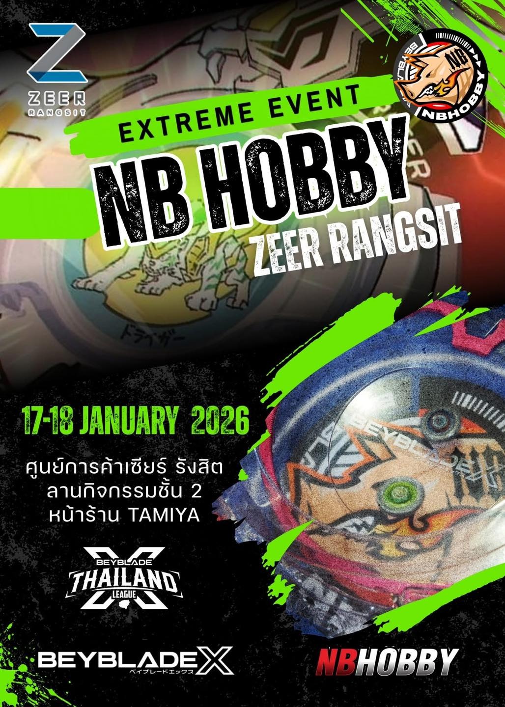 NB Hobby @Zeer รังสิต Beyblade X Competition